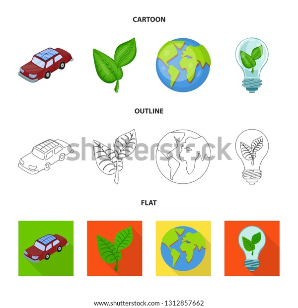 Vector illustration of\
innovation and technology  icon. Set of innovation and nature \
vector icon for stock.