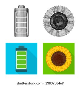 Vector illustration of innovation and technology  logo. Set of innovation and nature  vector icon for stock.