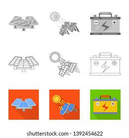 Vector illustration of innovation and technology  logo. Collection of innovation and nature  stock vector illustration.