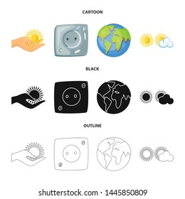 Vector illustration of innovation and technology logo. Collection of innovation and nature vector icon for stock.