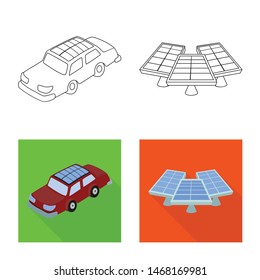 Vector illustration of innovation and technology logo. Set of innovation and nature stock vector illustration.