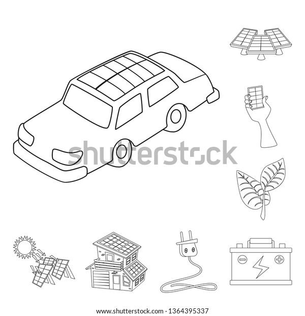 Vector\
illustration of innovation and technology logo. Collection of\
innovation and nature stock vector\
illustration.