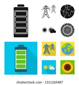 Vector illustration of innovation and technology  sign. Collection of innovation and nature  vector icon for stock.