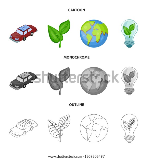 Vector illustration of\
innovation and technology  sign. Set of innovation and nature \
stock symbol for web.