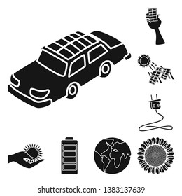 Vector illustration of innovation and technology symbol. Set of innovation and nature  stock vector illustration.