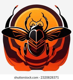 vector illustration of insect cartoon