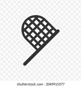 Vector illustration of insect net icon in dark color and transparent background(png).