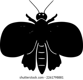 vector illustration of insect shape