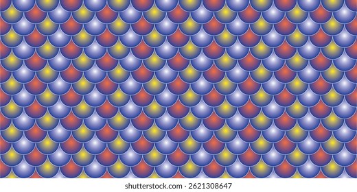 Vector illustration inspired by Dragon scales design