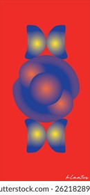 Ilustración vectorial inspirada en el diseño de los anillos de promesa"