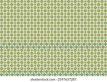 vector illustration inspired by traditional fabric pattern. Design for background, surface. Variety of decorated surface is possible. Printed pattern