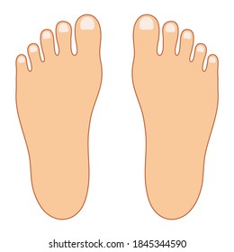 Sole Foot Simple Vector Illustration Stock Vector (Royalty Free) 1784224175