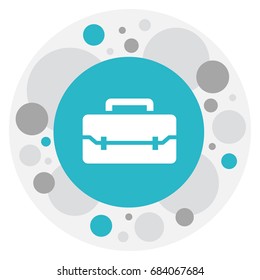 Vector Illustration Of Instrument Symbol On Case Icon. Premium Quality Isolated Toolbox Element In Trendy Flat Style.