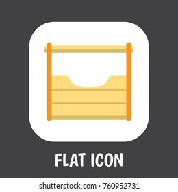 Vector Illustration Of Instrument Symbol On Tool Kit Flat Icon. Premium Quality Isolated Instruments  Element In Trendy Flat Style.
