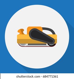 Vector Illustration Of Instruments Symbol On Sander Flat Icon. Premium Quality Isolated Sandblast Element In Trendy Flat Style.