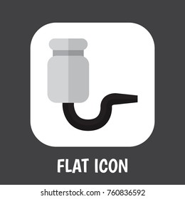 Vector Illustration Of Instruments Symbol On Insulator Flat Icon. Premium Quality Isolated Isolator Element In Trendy Flat Style.
