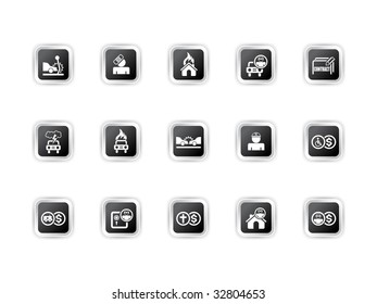 Vector illustration of insurance icons