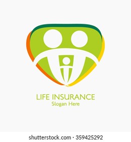 Vector Illustration of Insurance Logo. Insurance concept.