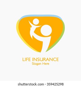 Vector Illustration of Insurance Logo. Insurance concept.