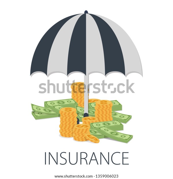 Vector illustration of insurance & protection\
concept with \