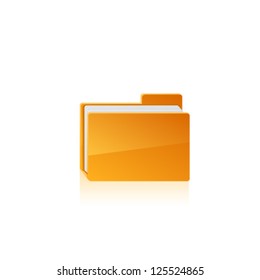 Vector Illustration Interface Computer Folder Vector Stock Vector ...