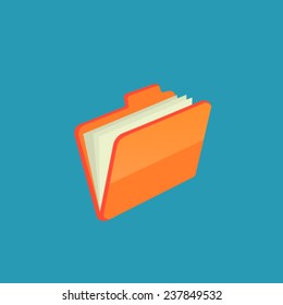 Vector illustration of interface computer folder. Vector