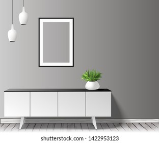
Vector illustration of the interior.