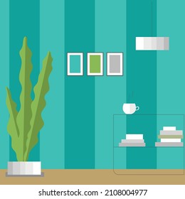 Vector illustration of the interior of an apartment or house