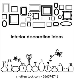 vector illustration / interior decorative elements