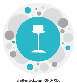 Vector Illustration Of Interior Symbol On Luminary Icon. Premium Quality Isolated Enlightenment  Element In Trendy Flat Style.