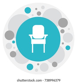 Vector Illustration Of Interior Symbol On Seat Icon. Premium Quality Isolated Stool Element In Trendy Flat Style.