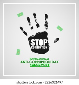 Vector illustration for International Anti-Corruption Day svg