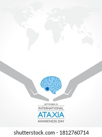 Vector illustration of International Ataxia Awareness Day observed on September 25 