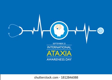 Vector illustration of International Ataxia Awareness Day observed on September 25 