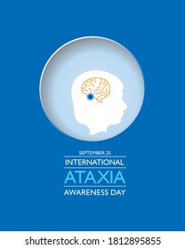 Vector illustration of International Ataxia Awareness Day observed on September 25 