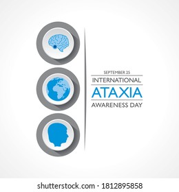 Vector illustration of International Ataxia Awareness Day observed on September 25 