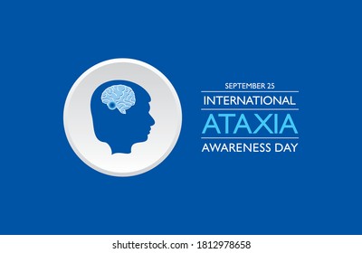 Vector illustration of International Ataxia Awareness Day observed on September 25 