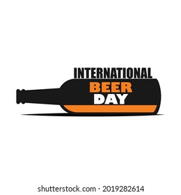 Vector illustration for International Beer Day in August