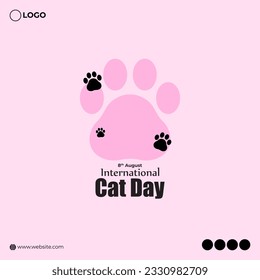 Vector illustration for International Cat Day