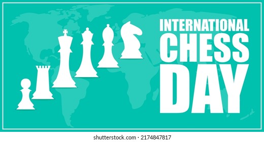 Vector illustration for International Chess Day