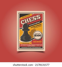 Vector Illustration of International Chess Day Flyer, Poster