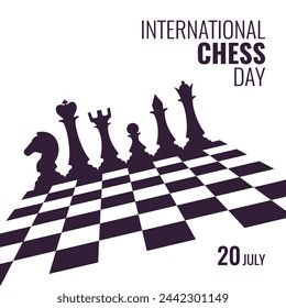 Vector Illustration of International Chess Day.  
