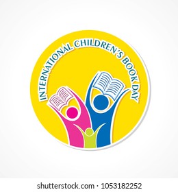 Vector illustration of International Children's book day poster celebrated on 2nd april