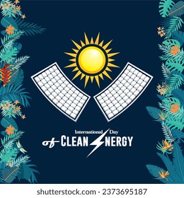 Vector illustration of International Clean Energy Day