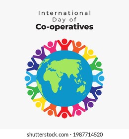 vector illustration for international co-operative day