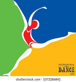 Vector Illustration of International Dance Day, Design for flyers, magazines and commercial banners.