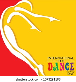 Vector Illustration of International Dance Day, Design for flyers, magazines and commercial banners.