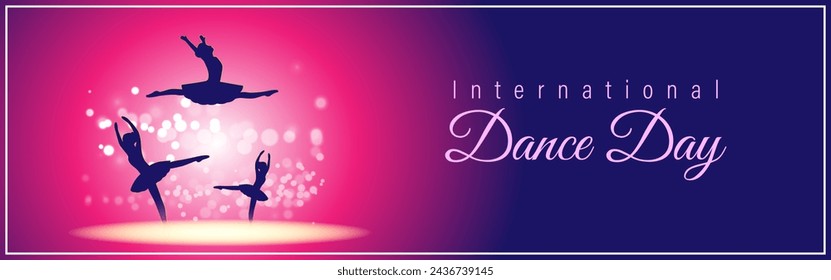 Vector illustration of International Dance Day social media feed template