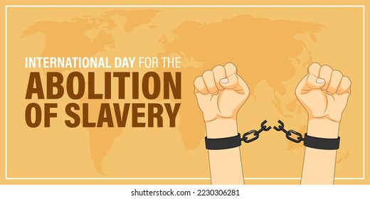 Vector illustration of International Day for the Abolition of Slavery