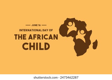 Vector Illustration of International Day of The African Child. June 16. Flat design vector. Eps 10.